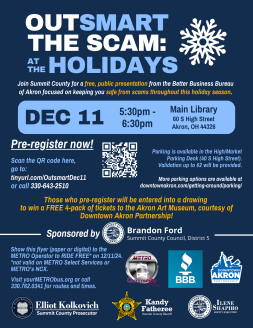 Outsmart the Scam Holiday Flyer