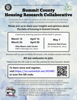 SCHRC Listening Session Flyer Image